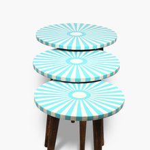 Charger l'image dans la galerie, Blue_Wood_Coffee_Table