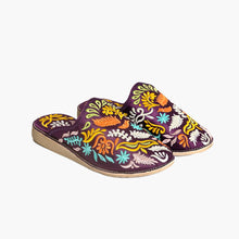 Load image into Gallery viewer, Floral Embroidered Women’s Moroccan Belgha