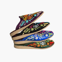 Load image into Gallery viewer, Floral Embroidered Women’s Moroccan Belgha