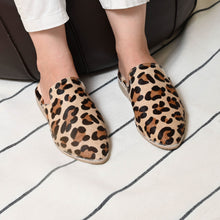 Load image into Gallery viewer, Handmade Suede Leather Belgha with Pony Skin