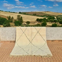 Load image into Gallery viewer, Berber Wool Rug “Geometric Serenity”