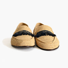 Charger l'image dans la galerie, Chaussures en raphia de Marrakech fabriquées à la main