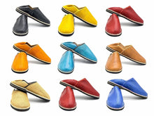 Load image into Gallery viewer, Handmade Moroccan Leather Babouche Slippers