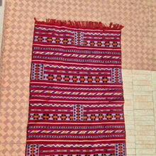Load image into Gallery viewer, Handmade Moroccan Berber Wool Rug - Red Passion