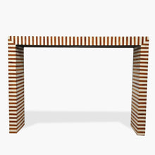 Load image into Gallery viewer, brown_and_white_console_table