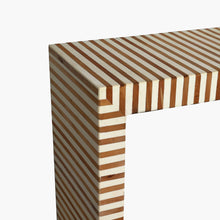 Load image into Gallery viewer, Handcrafted Bone Inlay Console Table