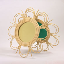 Load image into Gallery viewer, Moroccan Handmade Sun Mirror - Celestial Artisanal Décor for Elegant Living Spaces