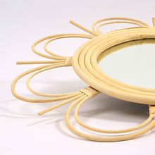 Load image into Gallery viewer, Moroccan Handmade Sun Mirror - Celestial Artisanal Décor for Elegant Living Spaces