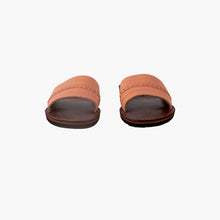 Load image into Gallery viewer, Handmade Blush Pink Braided Leather Slide Sandals for Women