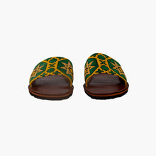 Load image into Gallery viewer, Handmade Green Embroidered Moroccan Slide Sandals for Women