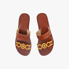 Load image into Gallery viewer, Handmade Two-Strap Moroccan-Inspired Leather Sandals for Women