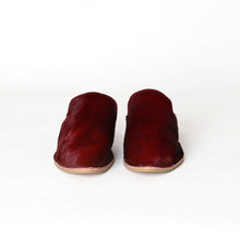 Load image into Gallery viewer, Handmade Women’s Moroccan Pony Hair Mule Slippers