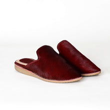Load image into Gallery viewer, Handmade Women’s Moroccan Pony Hair Mule Slippers