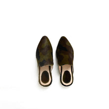 Load image into Gallery viewer, Handmade Women’s Moroccan Pony Hair Mule Slippers