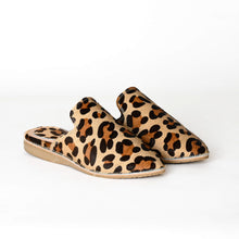 Load image into Gallery viewer, Handmade Women’s Moroccan Pony Hair Mule Slippers