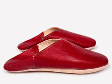 Charger l'image dans la galerie, Moroccan Leather Babouche Slippers for Women, Sheepskin Leather Mules, Naturally Tanned Leather Babouche - 6 Colors