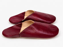 Charger l'image dans la galerie, Moroccan Leather Babouche Slippers for Women, Sheepskin Leather Mules, Naturally Tanned Leather Babouche - 6 Colors