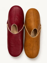 Charger l'image dans la galerie, Moroccan Leather Babouche Slippers for Women, Sheepskin Leather Mules, Naturally Tanned Leather Babouche - 6 Colors