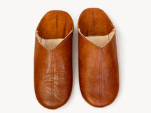Charger l'image dans la galerie, Moroccan Leather Babouche Slippers for Women, Sheepskin Leather Mules, Naturally Tanned Leather Babouche - 6 Colors