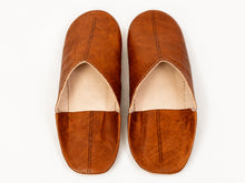 Charger l'image dans la galerie, Moroccan Leather Babouche Slippers for Women, Sheepskin Leather Mules, Naturally Tanned Leather Babouche - 6 Colors