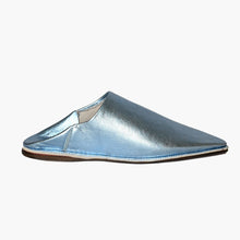 Load image into Gallery viewer, Metallic Leather Moroccan Belgha with Pointed Toe