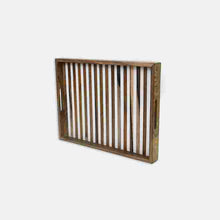 Load image into Gallery viewer, Stripes wooden and Resin Serving Tray