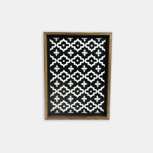 Load image into Gallery viewer, Wooden and Resin Serving Tray with Zellige-Style Design
