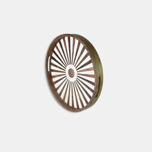 Charger l'image dans la galerie, White round Wood and Resin Serving Tray with Zellige-Style Design