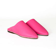 Carica l'immagine nel visualizzatore di Gallery, Pantofole artigianali da donna marocchine Belgha – Ballerine a punta in pelle