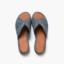 Load image into Gallery viewer, Handcrafted Raffia Slide Sandals
