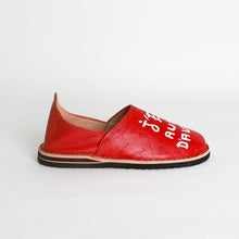 Load image into Gallery viewer, Women&#39;s Customizable Red Leather Moroccan Babouche
