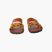 Load image into Gallery viewer, Handmade Two-Strap Moroccan-Inspired Leather Sandals for Women
