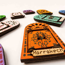 Load image into Gallery viewer, Moroccan Door Fridge Magnet Set
