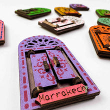 Load image into Gallery viewer, Moroccan Door Fridge Magnet Set
