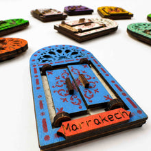 Load image into Gallery viewer, Moroccan Door Fridge Magnet Set
