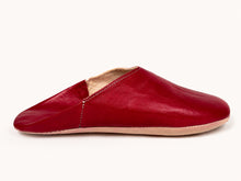 Charger l'image dans la galerie, Moroccan Leather Babouche Slippers for Women, Sheepskin Leather Mules, Naturally Tanned Leather Babouche - 6 Colors
