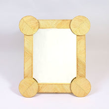 Load image into Gallery viewer, Handcrafted Rectangular Rattan Mirror - Moroccan Artistry, Natural Rattan Finish
